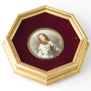 Victorian Miniature Woman Portrait